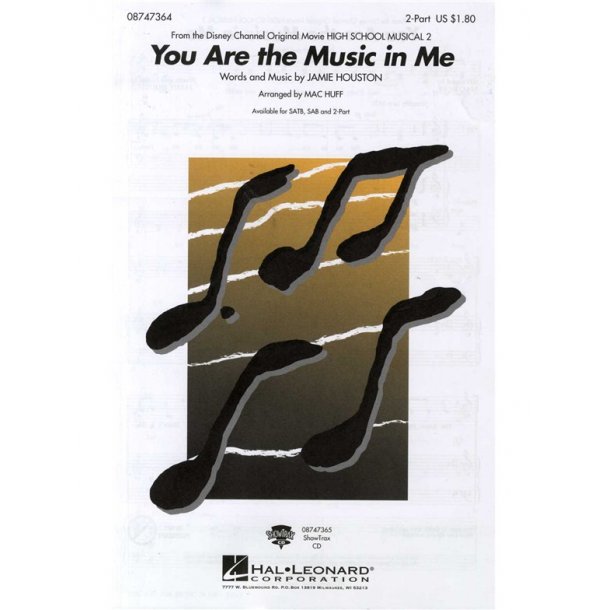 Jamie Houston: You Are The Music In Me (High School Musical 2) - 2-Part