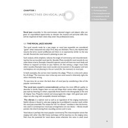 The Vocal Jazz Ensemble