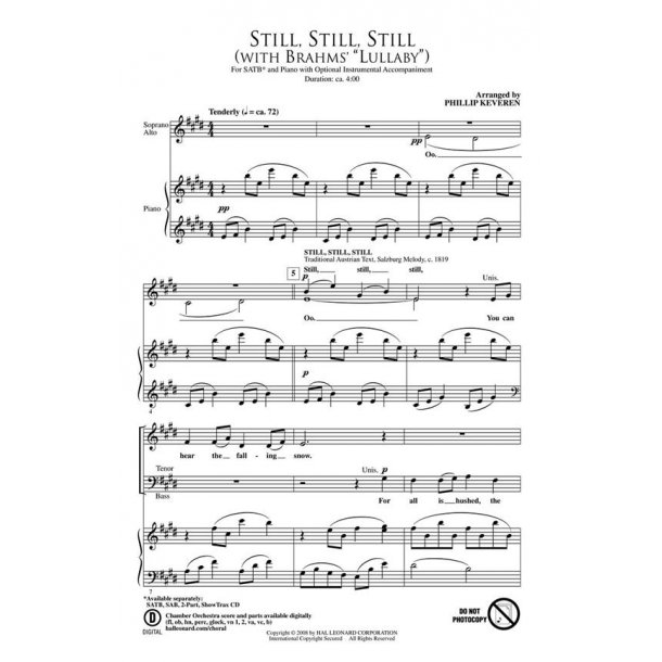 Still, Still, Still with Brahms' Lullaby
