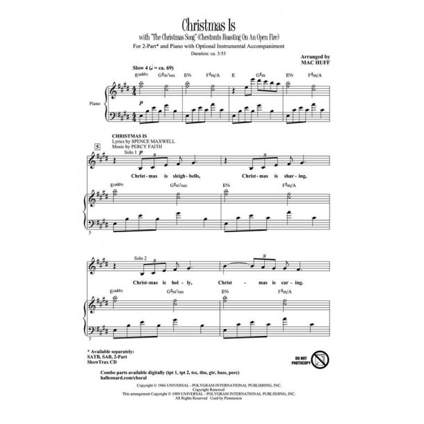 Christmas Is : [with The Christmas Song Chestnuts Roasting on an Open Fire]