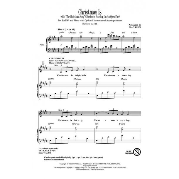 Christmas Is : [with The Christmas Song Chestnuts Roasting on an Open Fire]