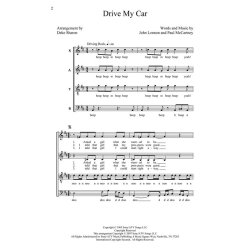 LENNON/MCCARTNEY DRIVE MY CAR (SHARON DEKE) SATB A CAPPELLA CHORAL