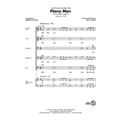 JOEL BILLY PIANO MAN (ARR LAWSON PHILIP) SATBBB A CAPPELLA CHORAL