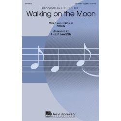 THE POLICE WALKING ON THE MOON (LAWSON PHILIP) SATTBB A CAPPELLA CHOR