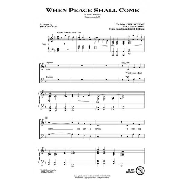 When Peace Shall Come