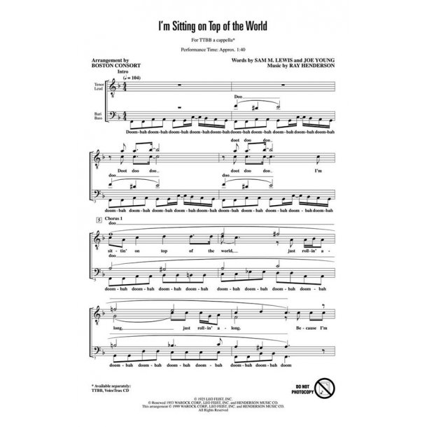 I'm Sitting on Top of the World