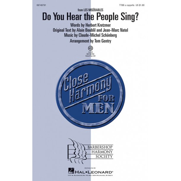 Do You Hear The People Sing (Les Miserables) - Men's Voices