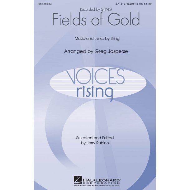 Sting: Fields Of Gold (SATB)