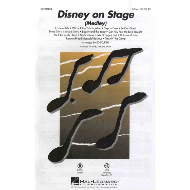 Disney On Stage - Medley (2-Part/Piano)