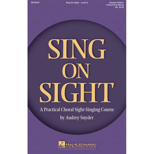 Sing on Sight - A Practical Sight-Singing Course : Level 2