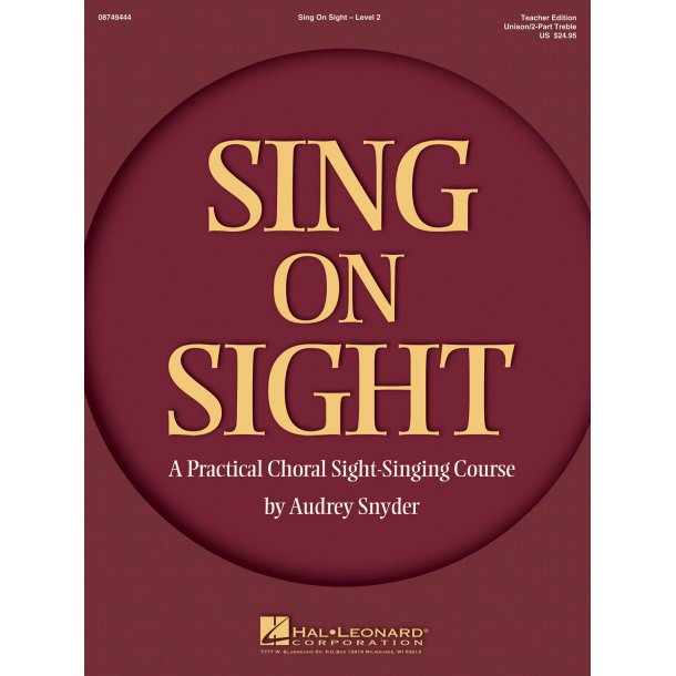 Sing on Sight - A Practical Sight-Singing Course : Volume 2