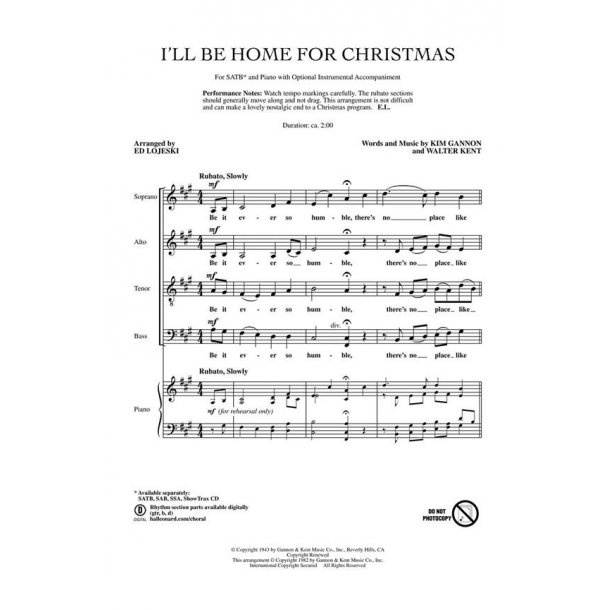 I'll Be Home for Christmas