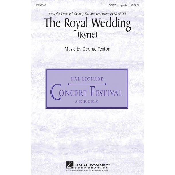 Fenton George The Royal Wedding Kyrie Ssatb A Cappella Choral