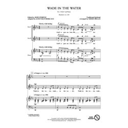 WADE IN THE WATER (ARR MOSES HOGAN) 2 PART CHORAL SHEET
