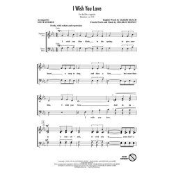 TRENET I WISH YOU LOVE ZEGREE SATB
