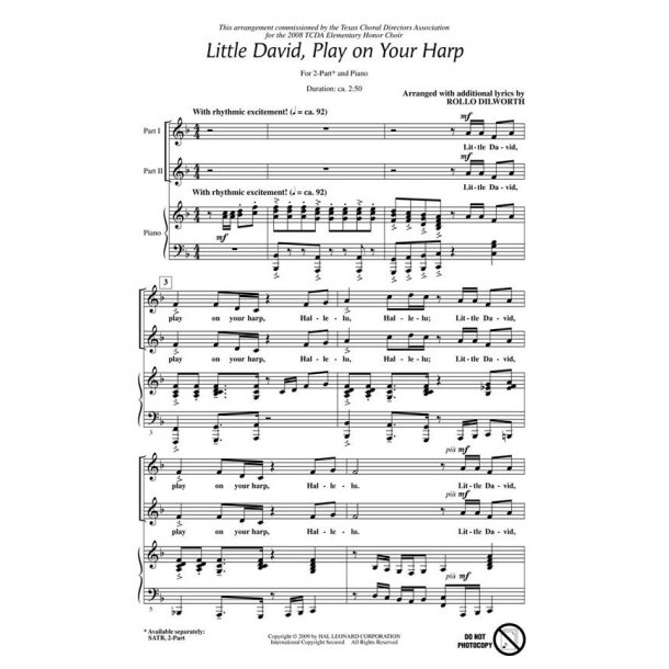 Little David play on your harp