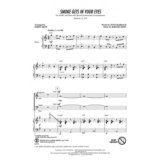 Smoke Gets in Your Eyes