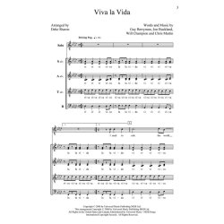 COLDPLAY VIVA LA VIDA (ARR SHARON DEKE) SATB DV A CAPPELLA CHORAL