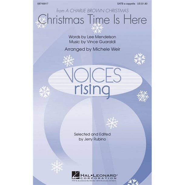 GUARALDI CHRISTMAS TIME IS HERE SATB