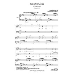 PURIFOY JOHN SOLI DEO GLORIA SATB CHOR