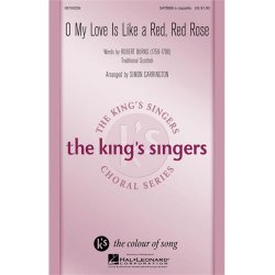 O MY LOVE IS LIKE A RED RED ROSE (CARRINGTON SIMON) SATBBB A CAPP CHOR
