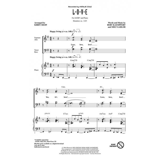 L-O-V-E : ShowTrax CD