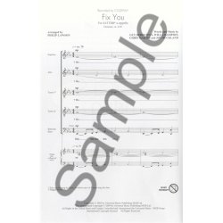 Coldplay: Fix You - SATTBB A Cappella