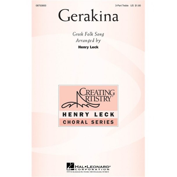GERAKINA (LECK HENRY) 3 PART TREBLE CHORAL