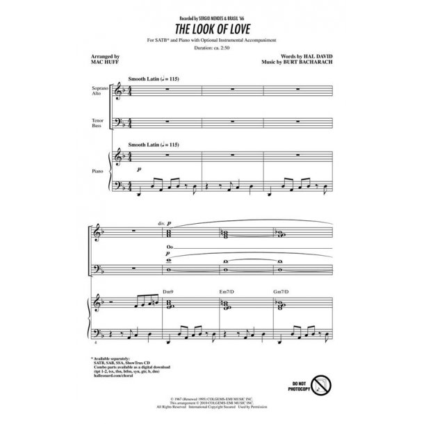 The Look of Love : ShowTrax CD