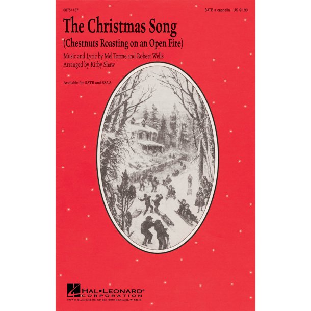 Torme/Wells The Christmas Song Chestnuts Roasting (Shaw) Satb A Capp