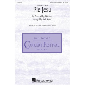 Lloyd Webber Andrew Pie Jesu From Requiem (Brymer) Satb Div A Cappella