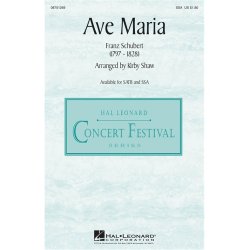 SCHUBERT FRANZ AVE MARIA (SHAW KIRBY) SSA CHORAL