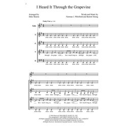 Strong/Whitfield I Heard It Through The Grapevine (Sharon) Satb Choral