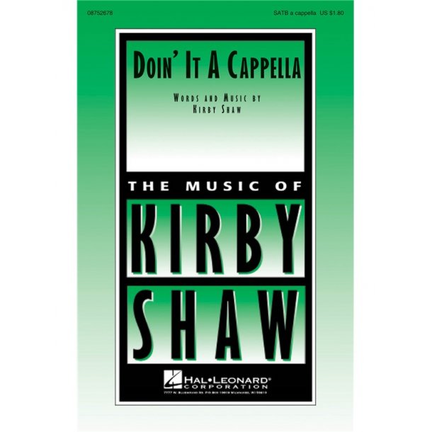 Shaw K Doin It Acapella Satb Chor