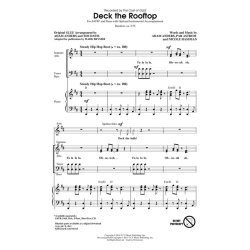 DECK THE ROOFTOP FROM GLEE (BRYMER MARK) SATB CHORAL SHEET MUSIC