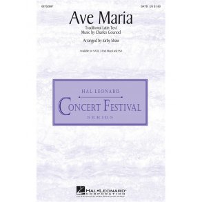 GOUNOD CHARLES/BACH JS AVE MARIA (ARR SHAW KIRBY) SATB CHORAL
