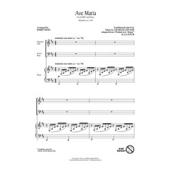 GOUNOD CHARLES/BACH JS AVE MARIA (ARR SHAW KIRBY) SATB CHORAL