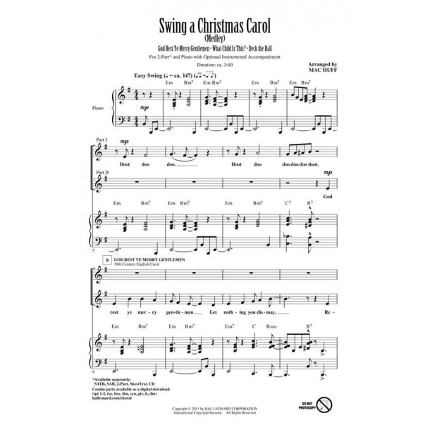 Swing a Christmas Carol : Medley