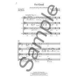 Stephen Schwartz: For Good (Arr. Deke Sharon)
