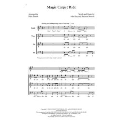 MAGIC CARPET RIDE (SHARON DEKE) TTBB A CAPPELLA CHORAL