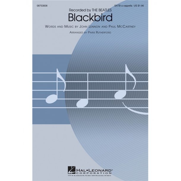 BEATLES BLACKBIRD (ARR RUTHERFORD PARIS) SATB CHOR