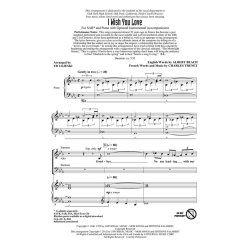 Trenet Charles I Wish You Love (Arr Lojeski Ed) Sab Choral