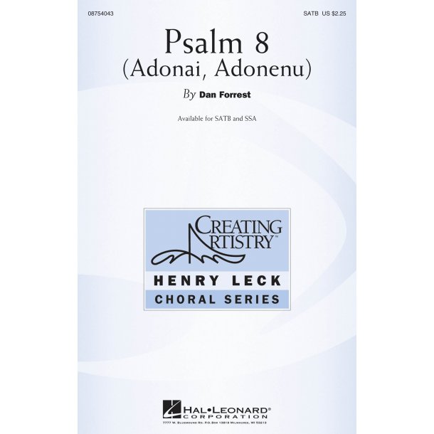 Psalm 8 : Adonai, Adonenu