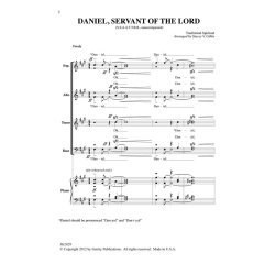 Daniel Servant Of Lord (Gibbs) Satb