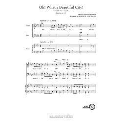 OH! WHAT A BEAUTIFUL CITY (ARR TOWNSEND ROBERT) SATB ACAPELLA CHOR