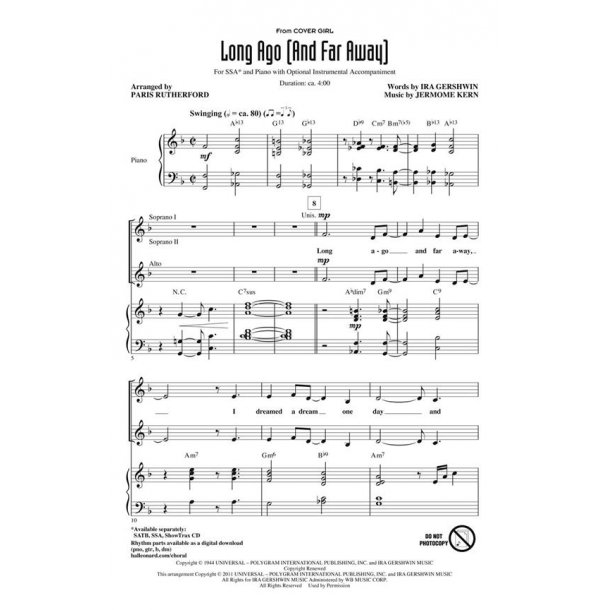 Long Ago And Far Away