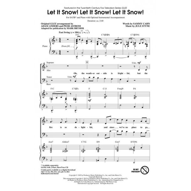 Let It Snow! Let It Snow! Let It Snow! (ShowTrax CD)