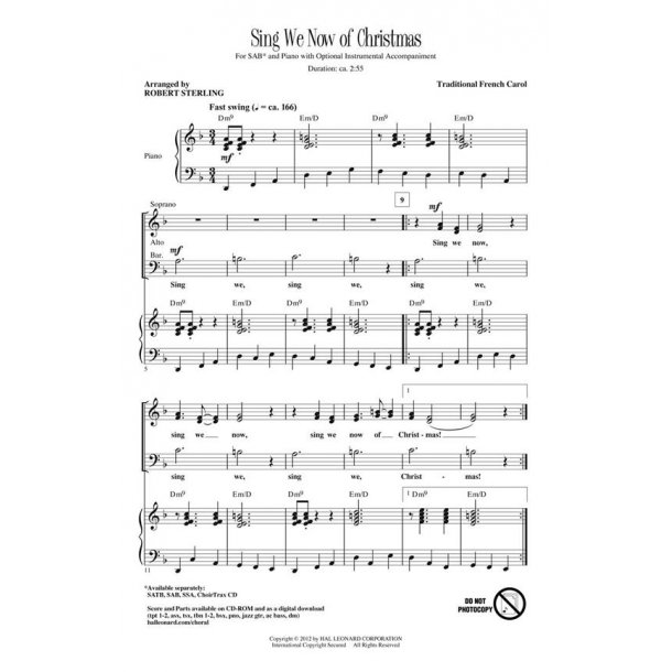 Sing We Now of Christmas