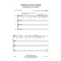 Swing Low, Sweet Chariot (Arr. Wondemagnegnhu) (SATB)