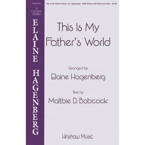 This Is My Father's World (Arr. Hagenberg) (SATB)